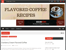 Tablet Screenshot of flavoredcoffeerecipes.com